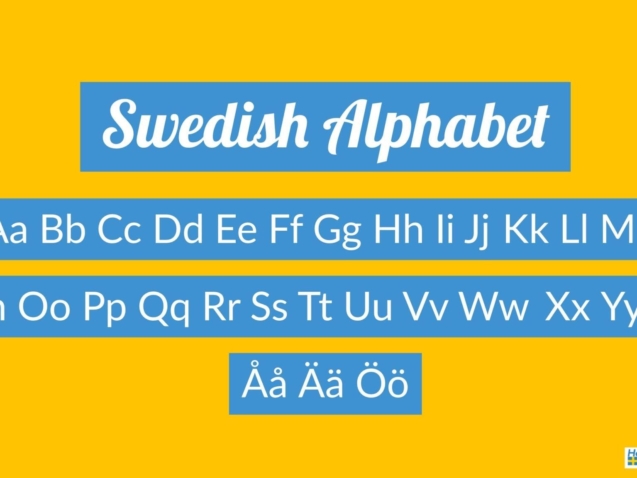 حروف الفبای زبان سوئدی یادگیری همراه با تلفظ